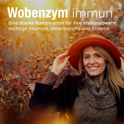 WOBENZYM® imūnsistēma | 240 tabletes | Imūnsistēmas ārstēšana | Atbalsta imūnsistēmu ar C un D vitamīniem, cinku un selēnu | Spēcīgai imūnsistēmas aizsardzībai | Enzīmu un vitamīnu kombinācija | Aizsardzība