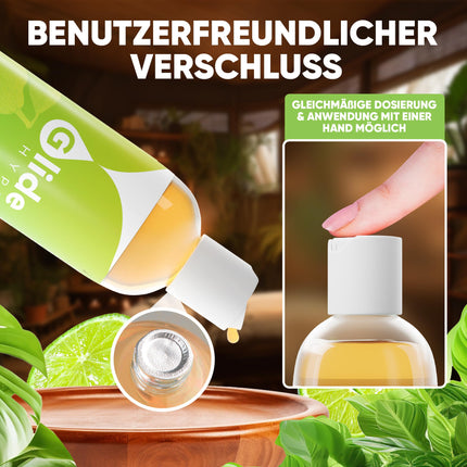 GlideHype PREMIUM masāžas eļļa IEDVESMA ar laima aromātu | Ādas kopšanas lubrikants jutekliskām masāžām un relaksācijai (150 ml)