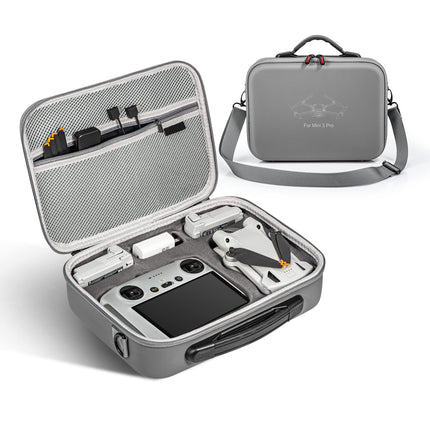xocome DJI Mini 3 PRO rokassomas un plecu somas organizators DJI Mini 3 Pro dronu aksesuāriem - pārnēsājama cieta rokassoma (DJI RC ar ekrāna tālvadības pulti)