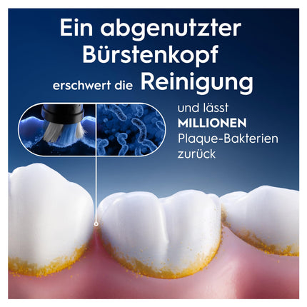 Oral-B iO Ultimate Cleaning elektriskās zobu birstes uzgaļi, 8 gab. iepakojumā, izcila zobu tīrīšana, oriģinālais zobu birstes uzgalis Oral-B zobu birstēm, pastkastītei drošs iepakojums, melns