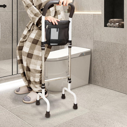 Stehhilfe für ältere Erwachsene, Gehhilfe für Senioren, Aufstehhilfe Bett Aufstehhilfe Toilette Aufstehhilfe Sofa für Senioren, Höhenverstellbar, Aufstehhilfen mit Bewegungslicht, Belastbar 136 kg