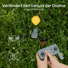 Ameta drons ar 4K kameru pieaugušajiem, S20 Lite FPV drons iesācējiem, RC kvadrokopters ar bezkontaktu motoru, 36 minūšu lidojuma laiks, augstuma noturēšana, apļveida lidojums, dāvanu rotaļlieta bērniem (165 g)