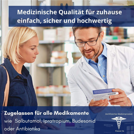 Easy Breath® Pro – TÜV pārbaudītas sterilas maskas. Profesionāls, ļoti kluss inhalators bērniem un pieaugušajiem, pārnēsājams, uzlādējams, ar Smart Fill® baloniņu – optimālai ārstēšanai