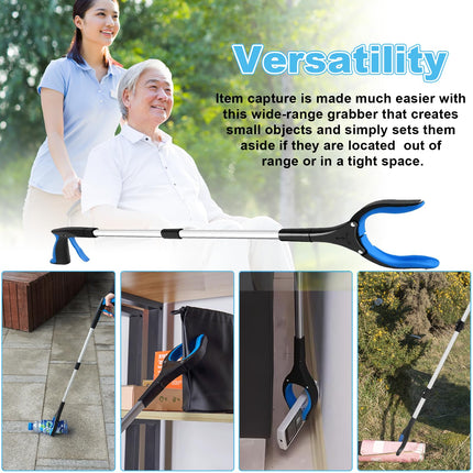 Korsaot satvērējs senioriem 82 cm – salokāms satvērējs ar magnētu, viegls satvērējs atkritumu savākšanai, dārzam un mājsaimniecībai, rokas satvērējs senioriem