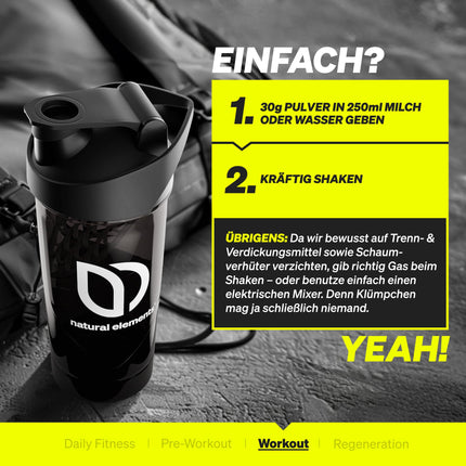 Sūkalu proteīna pulveris – vaniļa – 1 kg – 24 g proteīna vienā porcijā – nav pārāk salds, tikai dabīgas garšas – augsta deva – ražots Vācijā un laboratorijā pārbaudīts