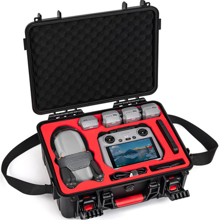STARTRC Air 3S pārnēsāšanas soma, ūdensnecaurlaidīgs cietais apvalks DJI Air 3S Fly More Combo, saderīga ar DJI Air 3S piederumiem, RC 2/RC/RC-N3/N2 kontrolieris, uzlādes stacija