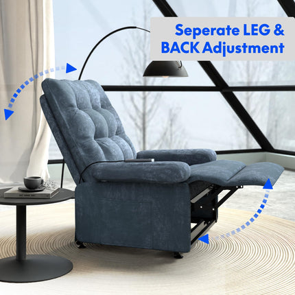 FLEXISPOT atpūtas krēsls, stāvkrēsls ar 3 motoriem, elektriskais guļamkrēsls guļamistabā, atpūtas krēsls ar stāvēšanas palīglīdzekli, senioru krēsls viesistabā (pelēks)