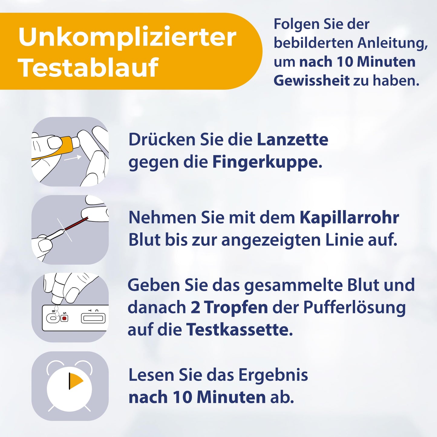 2x Vitamīns D Selbsttest — Einfacher D vitamīna tests für Zuhause mit sofortigem Ergebnis bei Müdigkeit, Erschöpfung &amp; Vitamin D3 K2 Mangel