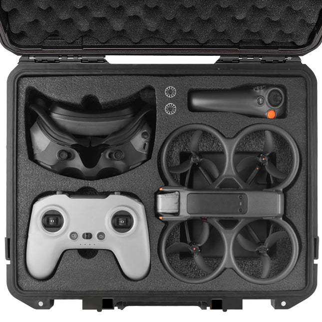 REYGEAK drona maciņš DJI Avata 2 I Compact I divslāņu I ūdensizturīgs - pārnēsāšanas maciņš DJI Avata 2 Fly More Combo komplektam, drona maciņa un aksesuāri automašīnām un pārgājieniem