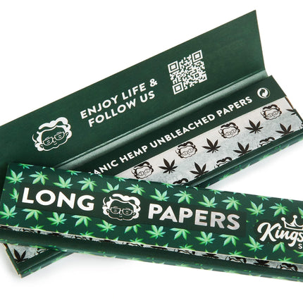 6x Granny's® jaunās organiskās, plānās, garās papīrītes, kas izgatavotas no kaņepēm | 108 x 45 mm | 36 nebalinātas loksnes | King izmēra | bioloģiskās kaņepes
