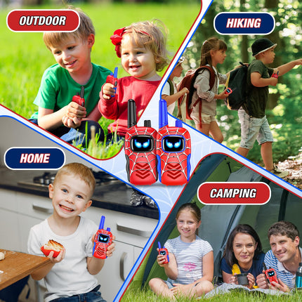 Toyokid rācijas bērniem, zirnekļa rotaļlieta no 3 4 5 6 7 8 9 10 gadiem dāvana zēnam un meitenei no 3 līdz 12 gadiem Lieldienu dāvanas bērniem rācijas āra rotaļlieta radio rotaļlietas spēles zēniem