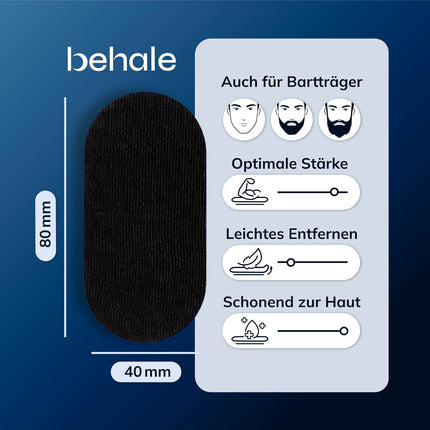 Behale - 30x mutes lentes pret krākšanu - Mutes lente gulēšanai I Atbalsts pret krākšanu I Krākšanas aizturis ar izturību bārdainiem vīriešiem I Mutes lente gulēšanai