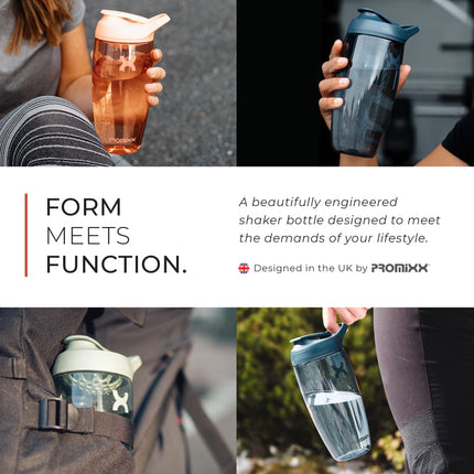 Promixx PURSUIT proteīna kratītājs – 700 ml augstākās kvalitātes kratītājs proteīna pulverim, uztura bagātinātājiem un pirms treniņa – necaurlaidīgs, bez BPA, viegli tīrāms – jūraszāļu zaļš