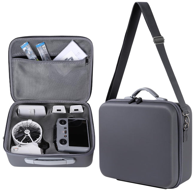 Soma DJI Flip – aizsargājošs cieta apvalka pārnēsāšanas futrālis ar kabatu DJI Flip Fly More Combo dronam, daudz vietas visu DJI Flip dronu piederumu glabāšanai.