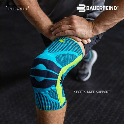 BAUERFEIND ceļa atbalsts “Knee Support” ar silikona gredzenu, var nēsāt labajā vai kreisajā pusē
