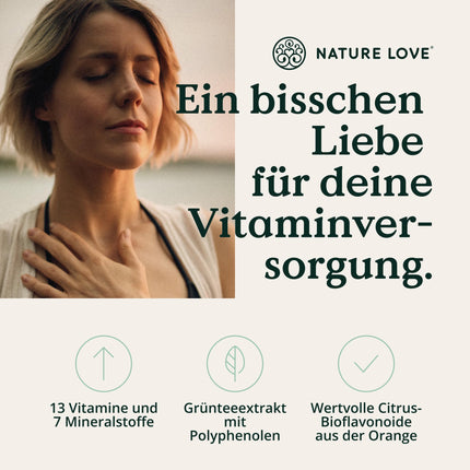 Multivitamīnu komplekss – 180 vegānas kapsulas – vitamīni AZ un minerālvielas – ar zaļās tējas ekstraktu un citrusaugļu bioflavonoīdiem – augsta deva un bioaktīvās formas – laboratoriski pārbaudīts, bez nevajadzīgām piedevām