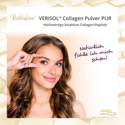 Cellufine® Premium VERISOL kolagēna pulveris 300 g | Skaistuma kolagēna pulveris ar bioaktīviem kolagēna peptīdiem | dabīgs un bez konservantiem, 120 porcijas ar ļoti augstu biopieejamību