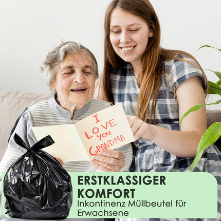 Pieaugušo autiņbiksīšu maisiņi, izturīgi, vienreizlietojami un bez smaržas, 15% biezi, autiņbiksīšu utilizācijas maisiņi, higiēniski utilizācijas maisiņi, nesaturēšanas autiņbiksīšu maisiņi, nesaturēšanas autiņbiksīšu maisiņi, 100 iepakojumi
