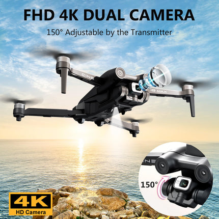 Mingfuxin GPS drons ar 4K kameru, salokāms RC kvadrokopteru drons pieaugušajiem, 5G pārraides FPV drons, salokāms RC kvadrokopters ar automātisku atgriešanos, bezsuku motors, žestu vadība
