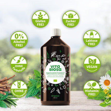 Vita Biosa Bioloģiskie garšaugi, svaigā un skābā versija, 1 l
