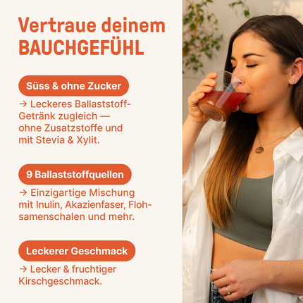 BRAINEFFECT DAILY FIBER - Šķiedrvielu dzēriens ar 9 šķiedrvielu avotiem gremošanai un apetītes veicināšanai - Inavea™ Mix ar psyllium sēklām, vitamīniem un citām vielām - Bez cukura - 330 g (30 porcijas)