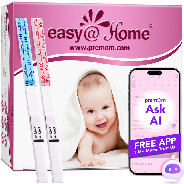 Easy@Home 50 ovulācijas testi + 20 grūtniecības testi Agrīnais tests - jutīgi auglības testi ovulācijai 25 mSV/ml un grūtniecības testi ar optimālu jutību