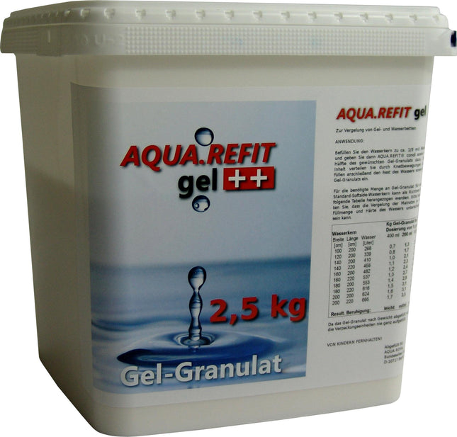 Aqua REFIT ūdens kodola želejveida konsistence ūdensgultās, gēla gultās - ūdensgultas gēla granulu pulveris 13,04 €/kg (2,5 kg)