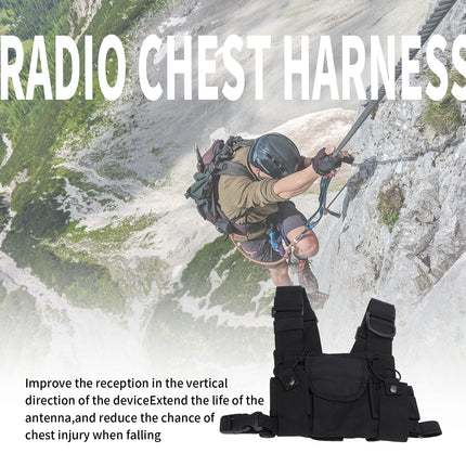 Gugxiom radio plecu maciņš, universāla rāciju krūšu soma, radio krūšu somas komplekts, augstas kvalitātes ugunsdzēsības dienesta militārā līmeņa maciņš, paredzēts policijas ražošanas darbnīcu būvlaukumiem