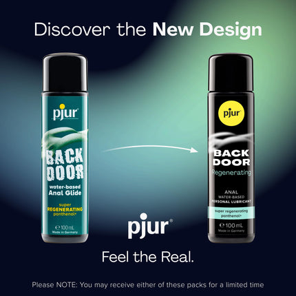 pjur BACK DOOR Regenerating Anal Glide - anālais lubrikants uz ūdens bāzes - ar pantenolu un nomierinošu kumelīti (100ml)