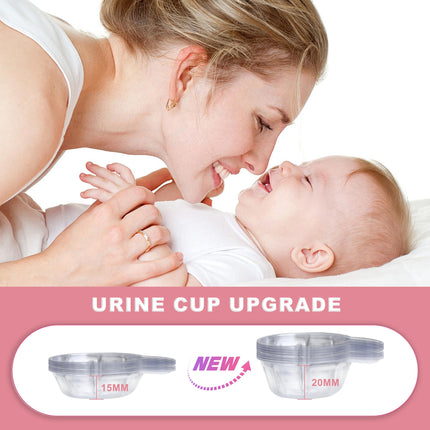 Grūtniecības testa strēmeles, hCG grūtniecības tests lietošanai mājās agrīnai noteikšanai, precīzs vairāk nekā 99%, 20 gabali atsevišķi iesaiņoti ar urīna pārbaudes krūzītēm, grūtniecības testi 5 mm plati, 10 mSV/ml