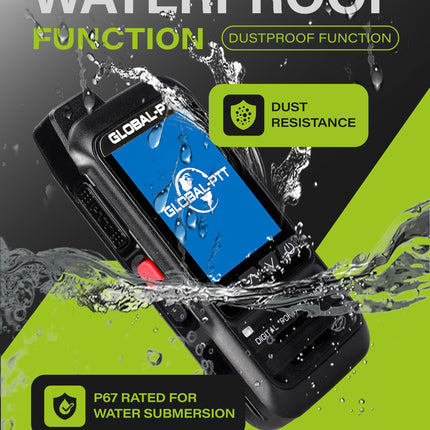 2 globālu rāciju komplekts ar SIM kartēm - rokas PoC divvirzienu rācijas ar neierobežotu darbības rādiusu - uzlādējamas PTT rācijas, lai runātu pa mobilo radio, liela darbības rādiusa (G0)