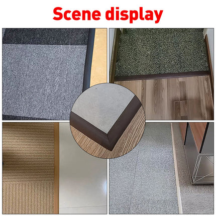 Sliekšņa rampa ratiņkrēsliem, durvju sliekšņa rampa pašlīmējoša, durvju slieksnis, sliekšņa pārejas sliede, apmales rampa vannas istabām, durvju ailēm, durvīm (1,5 cm / pelēka 3 m)