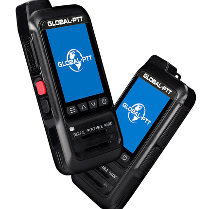 2 globālu rāciju komplekts ar SIM kartēm - rokas PoC divvirzienu rācijas ar neierobežotu darbības rādiusu - uzlādējamas PTT rācijas, lai runātu pa mobilo radio, liela darbības rādiusa (G0)