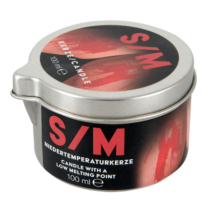 You2Toys S/M svece sarkanā burciņā 100ml - Zemas temperatūras svece viņam un viņai, erotiskajām vaska spēlēm, masāžām un S&amp;M spēlēm