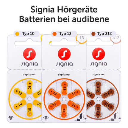 Siemens-Signia dzirdes aparātu baterijas, 13. tips, oranžas, dzirdes aparātu baterijas, 60 gab. iepakojumā, ražotas Vācijā, komplektā BEZMAKSAS tīrīšanas drāna, bezvadu savienojumam apstiprinātas, bez dzīvsudraba