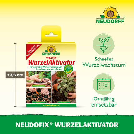 Neudorff Neudofix sakņu aktivators – dabīgs sakņu aktivators optimālai un ātrai spraudeņu un jaunu augu sakņu augšanai, 40 g, daudzkrāsains