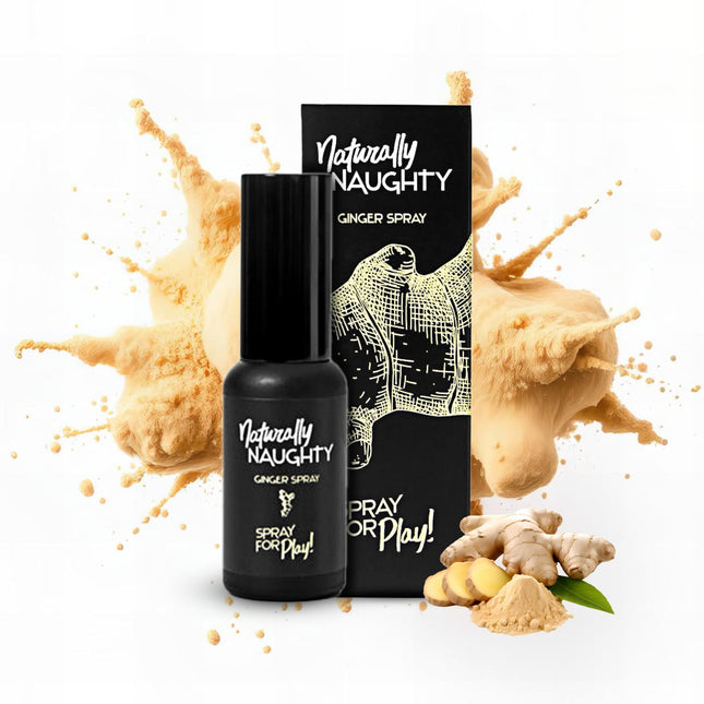 Naturally Naughty ingvera aerosols: sildoša, stimulējoša iedarbība intensīviem orgasmiem, dabīgas sastāvdaļas, ar ingveru un kazeņu ekstraktu, 30 ml