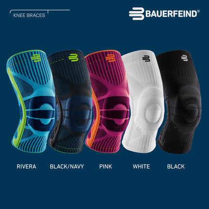 BAUERFEIND ceļa atbalsts “Knee Support” ar silikona gredzenu, var nēsāt labajā vai kreisajā pusē