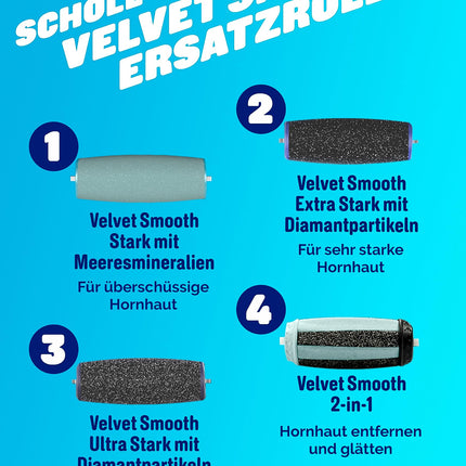 Scholl Velvet Smooth elektriskais tulznu noņemšanas rīks Pro – tulznu noņemšanai gan uz mitrām, gan sausām pēdām – uzlādējams – 1 ierīce + uzlādes stacija (1 iepakojums)