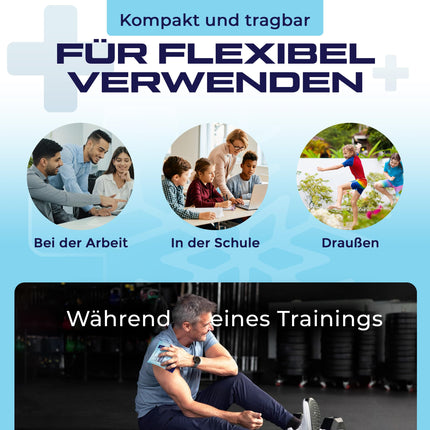 COOLMEDIC Sofort Kältekompresse zum Knicken (5 Stück) | Sofortiges Kühlen, Lange Kühldauer, Universell | Einmal Kühlpack Kühlpads Kühlpacks Kälte Sofort Kompresse für Sport Erste Hilfe uvm.
