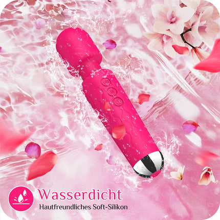 Vibrācija sievietēm, G punkta vibrācija sievietēm, dildo, seksa rotaļlieta sievietēm, 20 vibrācijas režīmi, 8 ātrumi, klusa, ūdensnecaurlaidīga, seksa rotaļlieta sievietēm, īpaši spēcīga (rožu sarkana)