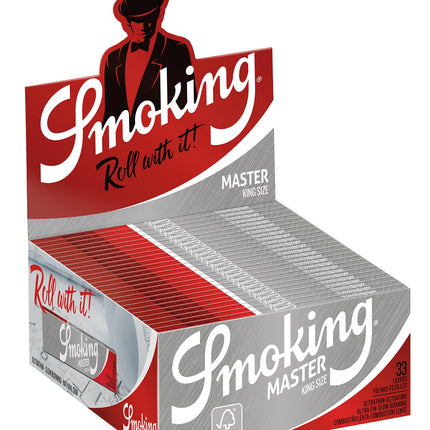 Smoking 1168 Master King Size-50 grāmatas, sudrabs
