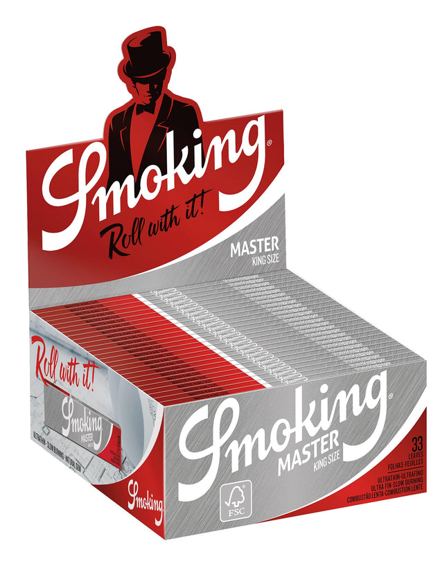 Smoking 1168 Master King Size-50 grāmatas, sudrabs