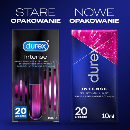 Durex Intense Orgasmic Gel - uz ūdens bāzes veidots stimulācijas gels intensīvākam orgasmam - 1 x 10 ml