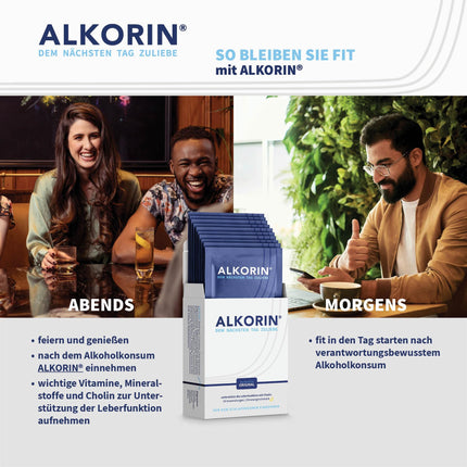 ALKORIN – pārbaudīts oriģināls | 10 pieteikumi | Nākamās dienas labad | Atbalsta aknu darbību ar holīnu | Bāzes pulveris | svarīgi elektrolīti, minerālvielas un vitamīni