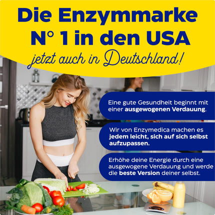 Enzymedica - Glutenease, indicēts pret glutēnu un kazeīnu, mazina gāzu veidošanos un vēdera uzpūšanos, uzlabo barības vielu uzsūkšanos un enerģiju, veģetārs, 60 kapsulas