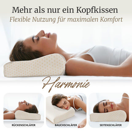 BOLTER'S ERGONOMIC Memory Foam spilvens – Ortopēdisks spilvens – Spiedienu mazinošas Memory Foam putas – 2 augstumi 9 cm/11 cm – Elpojošs pārvalks – Optimāls atbalsts kaklam un mugurkaulam