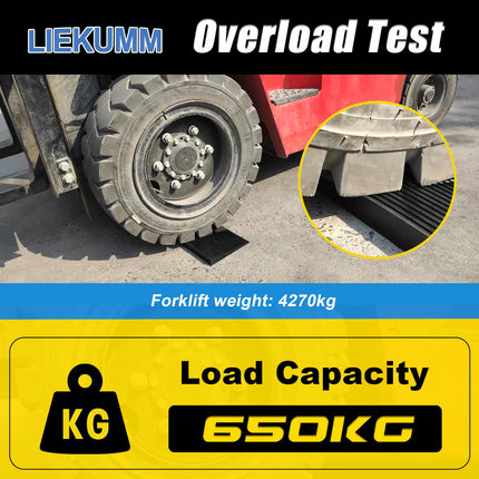 LIEKUMM gumijas sliekšņa rampa 1,5 cm augsta, 650 kg kravnesības ratiņkrēslu rampa, neslīdoša sliekšņa rampa durvju ailēm, apmalēm, pakāpieniem, motorolleriem, ratiņiem, motocikliem