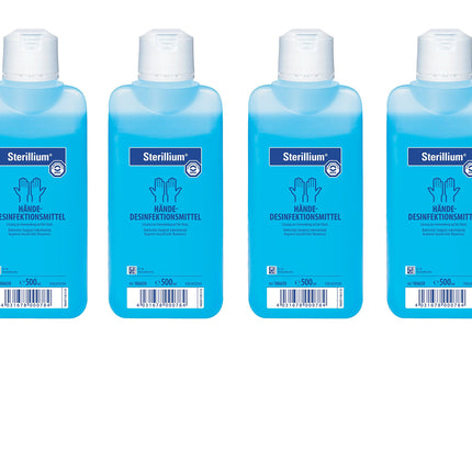 4 x 500 ml Sterillium Hygiene roku dezinfekcijas līdzekļa pudeles bez piederumiem