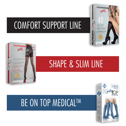 BeOnTop kompresijas zeķes sievietēm, kompresijas zeķes vīriešiem 18-23 mmHg unisex - trombozes zeķes sievietēm, trombozes zeķes vīriešiem, trombozes zeķes lidojumam, trombozes zeķes